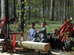 Store maskiner demonstreres på Skovens dag